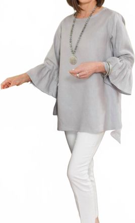 Arte Italica Bella 3/4 Sleeve Top In Grey