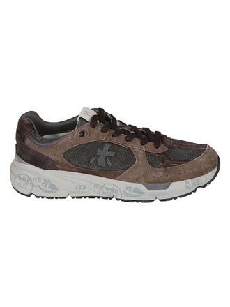 Premiata Mase25 Earthy Suede Mesh Sneakers