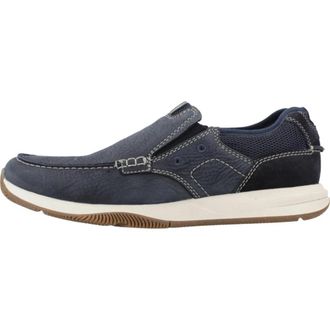 Clarks Sailview Step - Heren - Sneakers - Blauw - 43 EU - Schoenen