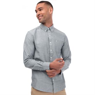 Farah Heren Drayton shirt met lange mouwen (Marine)