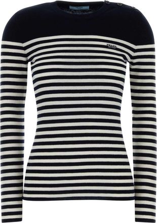 Prada Embroidered Wool Sweater
