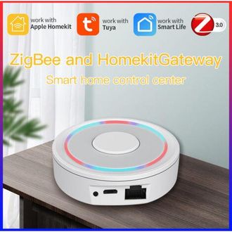 OEM Tuya Apple Homekit Dual - Puerta De Enlace Zigbee Cableada Para Hogar Inteligente Con Control Por Voz - Zigbee Zero Fire Unidireccional