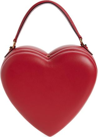 Moschino Love Me Logo Strap Leather Crossbody Bag in Red 500 Oa0 at Nordstrom