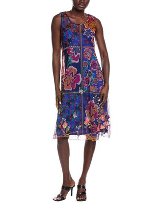 Johnny Was Mazzy A-Line Midi Dress