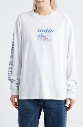 Damson Madder Graphic Deli Organic Cotton Top in Off White at Nordstrom, Size 14 Us