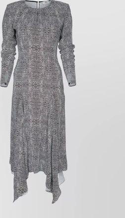 Elisabetta Franchi python-print midi dress