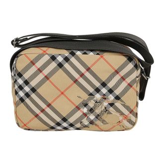 Burberry Cross Body Bags, male, Beige, Size: ONE SIZE Check Crossbody Bag