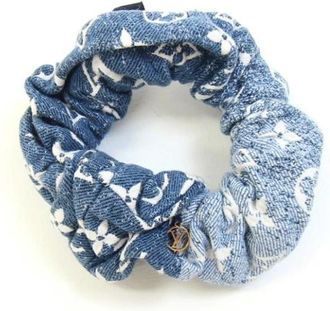 Louis Vuitton Pre-owned Accessories, female, Blue, Size: ONE SIZE Pre-owned Cotton hair-accessories