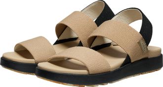 Keen Sandale KEEN ELLE BACKSTRAP, Damen, Gr. 40, schwarz (cornstalk, schwarz), Synthetik, Schuhe Sandale