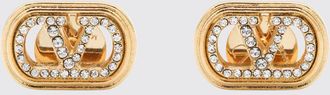 Valentino Garavani Orecchini VLogo Signature Valentino Garavani in ottone con strass incastonati