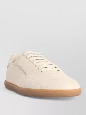 Ermenegildo Zegna low top leather lace up sneakers