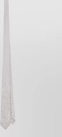 Dolce & Gabbana patterned slim tie pointed tip design