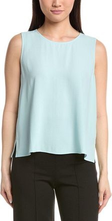 Eileen Fisher Round Neck Silk Shell