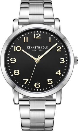 Kenneth Cole Classic 3-Hand Bracelet Watch, 43mm in Silver at Nordstrom Rack