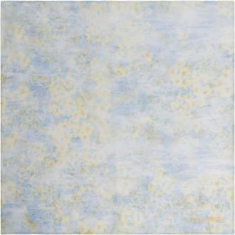 Alberta Ferretti Foulard in seta a fiori - Blu