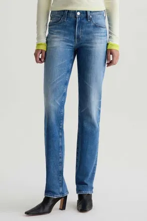 AG - Adriano Goldschmied Sandra Low Rise Slim Straight Leg Jeans in 15 Years Regal at Nordstrom, Size 31