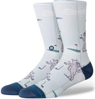 Stance Players Club Crew Socks in Green at Nordstrom, Size Large