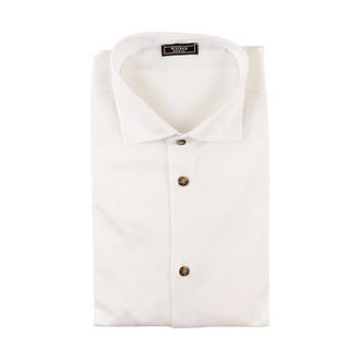 PESERICO Peserico, Formal Shirts, male, White, Size: 3XL Pima Cotton Piqu&eacute; Shirt
