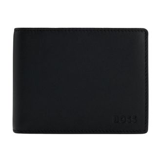 HUGO BOSS Hugo, Wallets & Cardholders, male, Black, Size: ONE SIZE Micrograin Trifold Wallet