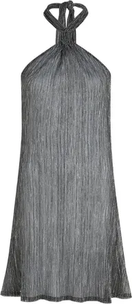 Karl Lagerfeld Halter Neck Mini Dress with Twisted Knot Detail
