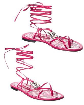 Dolce & Gabbana Leather Thong Sandal (Authentic Pre-Loved)