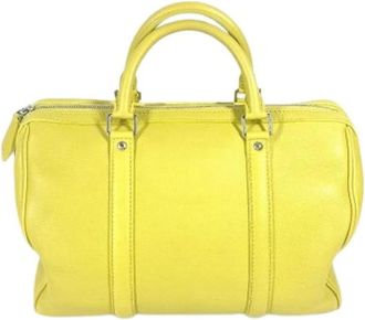 Louis Vuitton Pre-owned Handbag - Dames - Vintage Handtas - Geel - ONE Size - Leer - Vintage