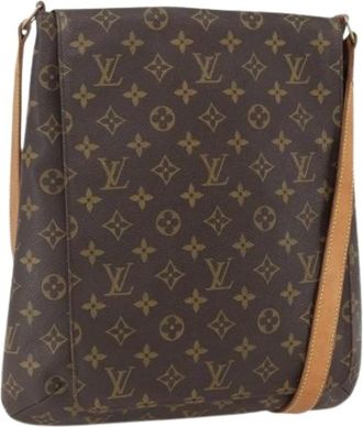 Louis Vuitton Pre-owned Cross Body Bags, female, Brown, Size: ONE SIZE Pre-owned Canvas Cross Body Bag