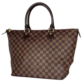 Louis Vuitton Damier Brown Damier Canvas Handbag Tote Bag (Pre-Owned)