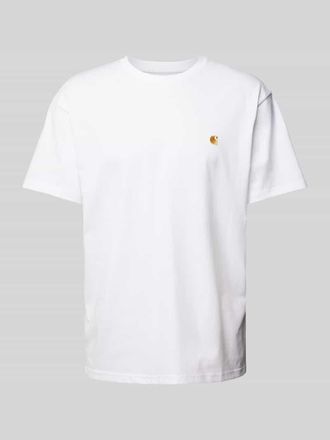 Carhartt Work in Progress T-Shirt mit Label-Stitching in Weiss, Größe XXL