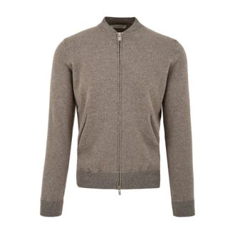 FILIPPO DE LAURENTIIS Cardigans, male, Brown, Size: XL Filippo De Laurentis Sweaters