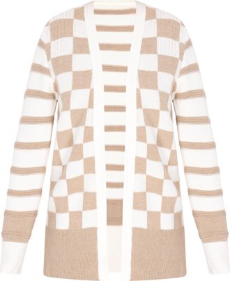 Usha Vest vrouwen Wit Veelkleurig Beige