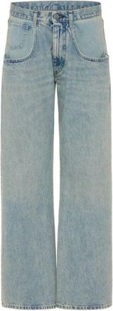 Maison Margiela Straight-Leg Jeans - Dames - Regular Fit Jeans - Blauw - W28 - Katoen - Jeans