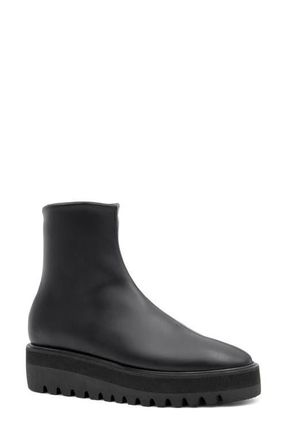 Amalfi By Rangoni Ermanno Platform Wedge Bootie in Black Harley at Nordstrom, Size 8.5