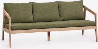 Sklum Sof&aacute; De Jard&iacute;n De 3 Plazas En Madera De Acacia Kaela Sklum