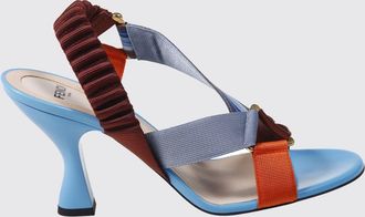 Fendi Slingback Colibr&igrave; in tessuto tecnico con stampa astratta e tacco alto