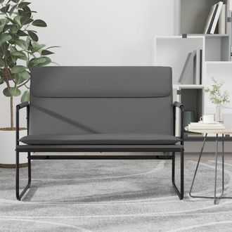 vidaXL Banco De Cuero Sint&eacute;tico Gris 100x64x80 Cm Vidaxl