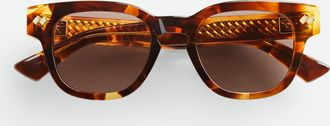 Bottega Veneta Intrecciato Panthos Sunglasses - Bottega Veneta