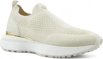 Michael Kors Schoenen, Dames, Wit, 38 1/2 EU, Polyester, Ari Slip-On Sneaker