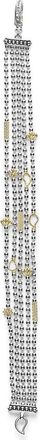 Lagos Caviar Icon Multistrand Bracelet in Silver/gold at Nordstrom, Size Medium