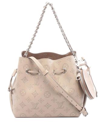 Louis Vuitton 2021-2025 Monogram Mahina Bella bucket bag - Bruin