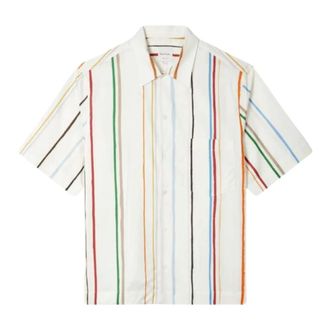 Paul Smith Short Sleeve Shirts, male, Multicolor, Size: M Casual Fit Shirt