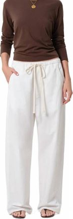 Citizens Of Humanity Aurora Wide Leg Pants In Cream