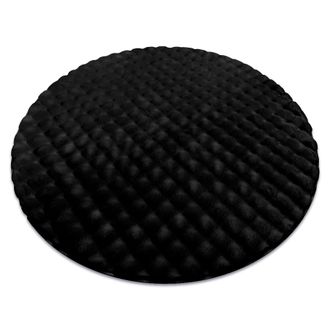 RugsX RugsX Bubble Rug in Black | Size: 160 cm diameter