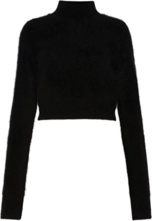 Sportmax Spxagio Slim Pure Cashmere Sweater - Dames - Cashmere truien - Zwart - M - Kasjmier - Truien & Vesten