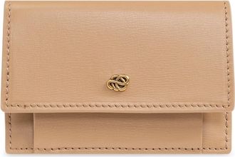 By Malene Birger Leren portemonnee - Dames - Portefeuilles - Beige - ONE Size - Leer - Accessoires
