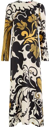 La DoubleJ LA Double J Marea Printed Silk-satin Midi Dress - Multicoloured - S (UK8-10 / S)