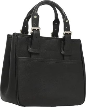 Burberry Tweedehands leren handtassen - Dames - Vintage Handtas - Zwart - ONE Size - Leer - Vintage