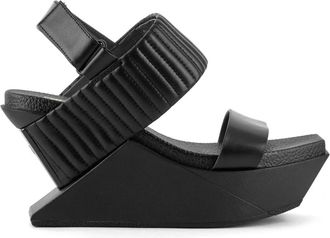 United Nude Delta Wedge Puffier - Dames - Sleehakken - Zwart - 37 EU - Leer - Schoenen