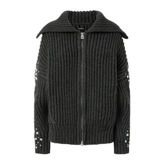 Pinko Pinko, Dames, Truien, Grijs, Maat: M Wol