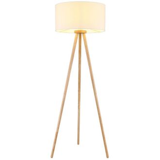 Nino Leuchten Globo Stabilo L&aacute;mpara De Pie Tr&iacute;pode Marr&oacute;n 1x E27